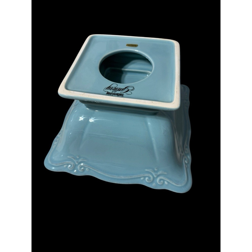 Southern Living Gallery Collection  Pacific Lidded Vegetable Bowl 41036 Blue - Picture 5 of 11